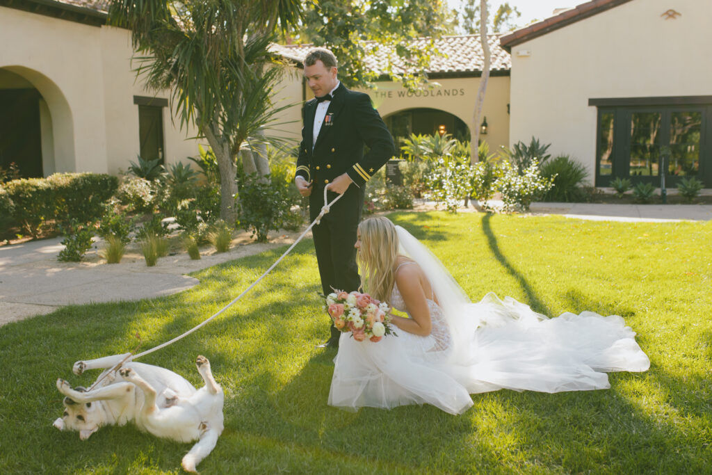 Love and laughter in San Diego wedding photo