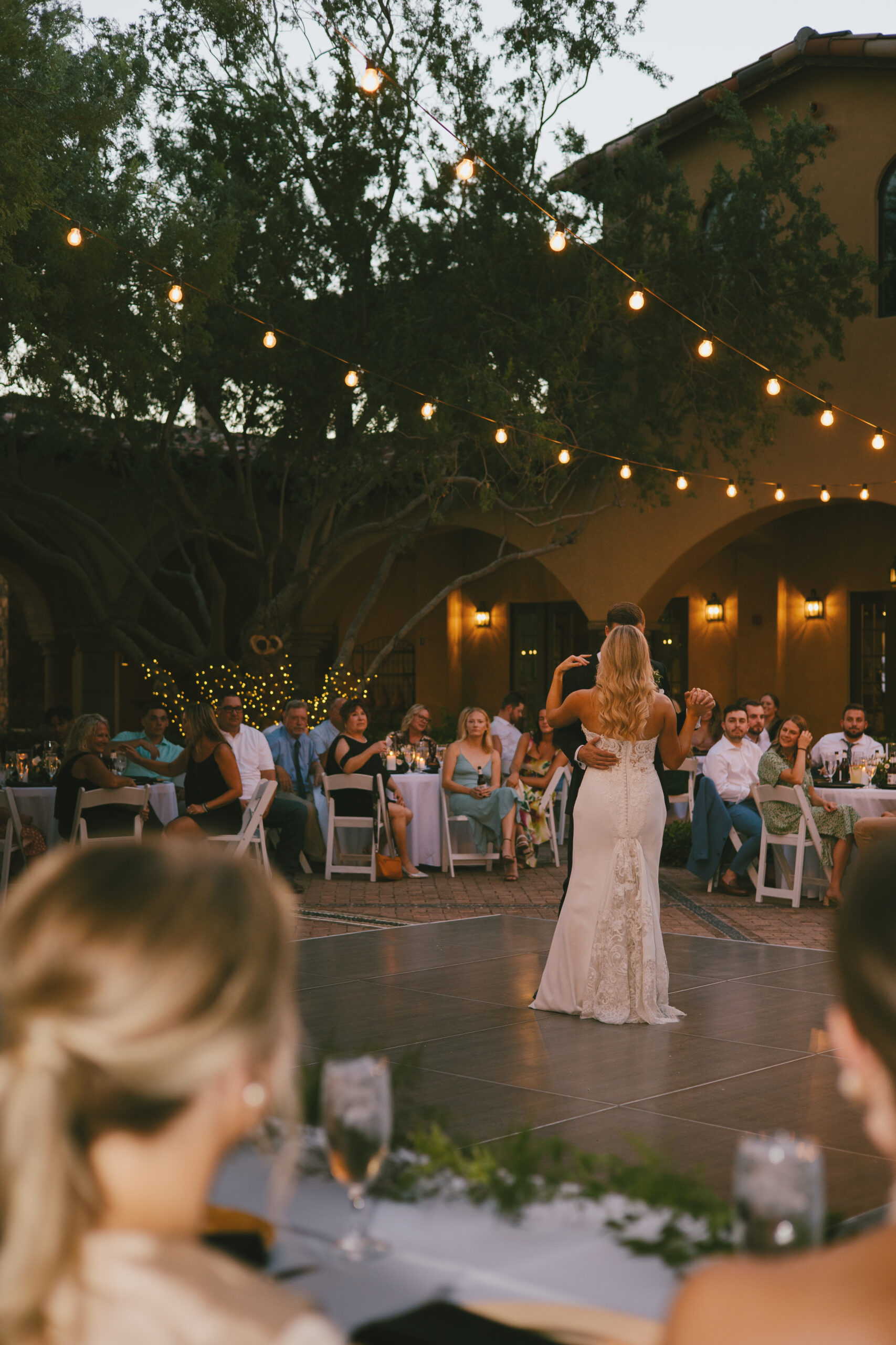 Matt and Alexa Captivating bride and groom first dance Arizona wedding portraits