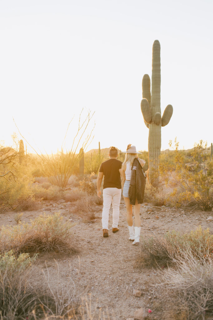 Arizona Engagement Photographer, Desert Engagement Session, Casual Outfit Inspiration