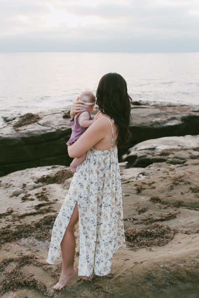 Windansea Beach Motherhood Portrait, Traveling Photographer, Souther California Photographer, Couple Photography